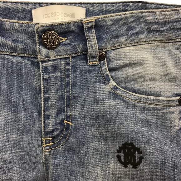 NWT Roberto Cavalli Boy Denim with Logo - Picture 4 of 4